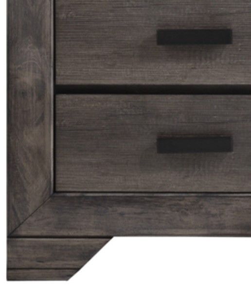 American Wholesale Furniture Nathan Distressed Gray Oak Nightstand-1