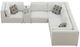Elements International Zandara 5-Piece Beige Olefin Outdoor Modular Sectional-2
