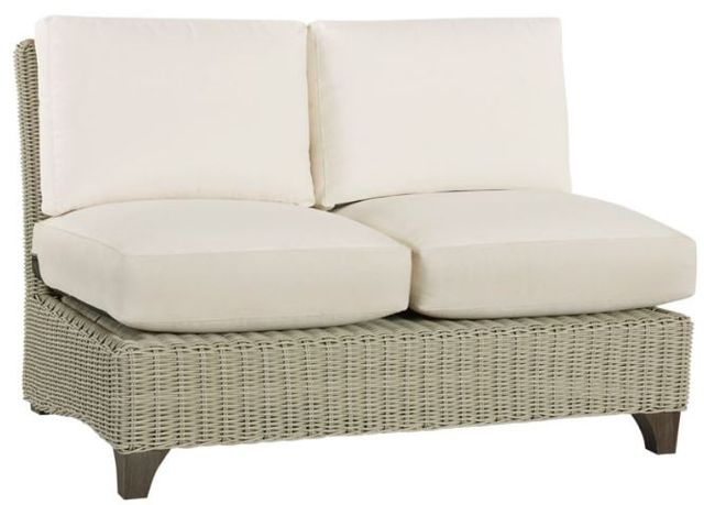 Lane Venture® Customizable Requisite Aluminum/Hand Woven Armless Loveseat-0