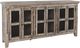 Jofran Inc. Rustic Shores Gray Wash 6-Door Low Accent Cabinet-0