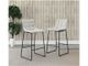 Elements International Seth Linen White Bar Stool-3
