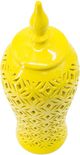 A & B Home Yellow Ceramic Vase-2