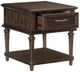 Mazin Furniture Cardano Driftwood Charcoal End Table-2