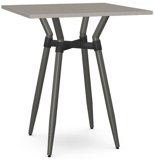 Table carrée hauteur bar en panneau laminé Link Amisco®