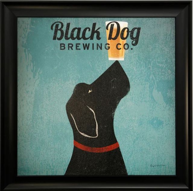 Stylecraft Black/Light Blue/Orange/Red Framed Print-0
