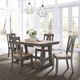 Liberty Furniture Lindsey Farm 5-Piece Gray/Sandstone Trestle Table Set-1