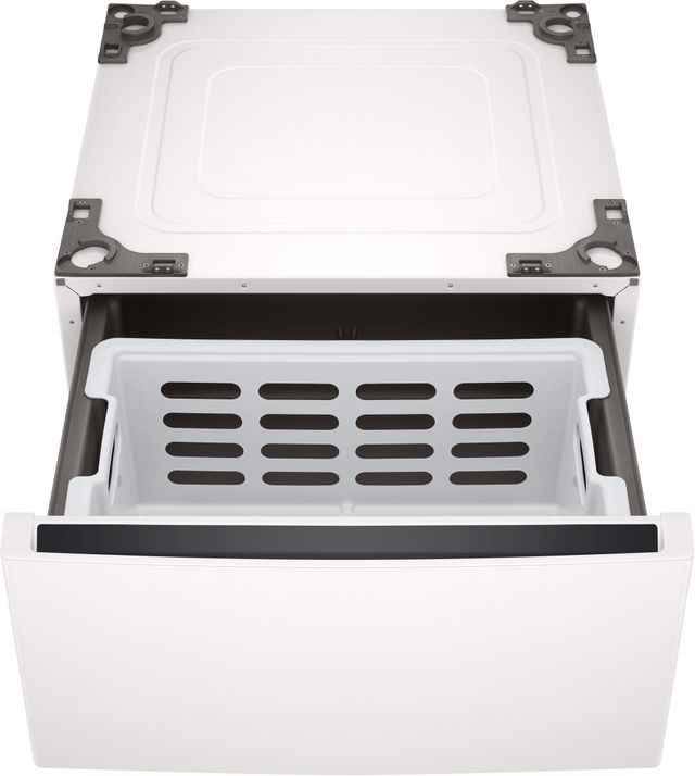 LG 27" W x 14" H Alpine White Laundry Pedestal with Storage Drawer-1