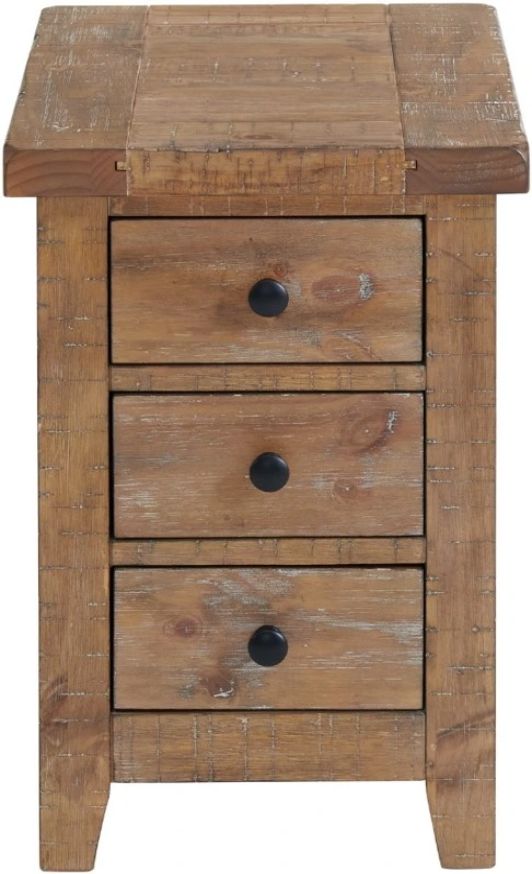 Intercon Highland Rustic Sandwash Chairside Table-1