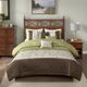 Olliix by Madison Park Serene 7 Piece Green California King Embroidered Comforter Set-2