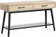 Magnussen Home® Fletcher Driftwood Sofa Table with Black Base-0