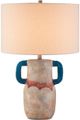 Currey & Company Arcadia Beige/Sand/Teal Table Lamp-0