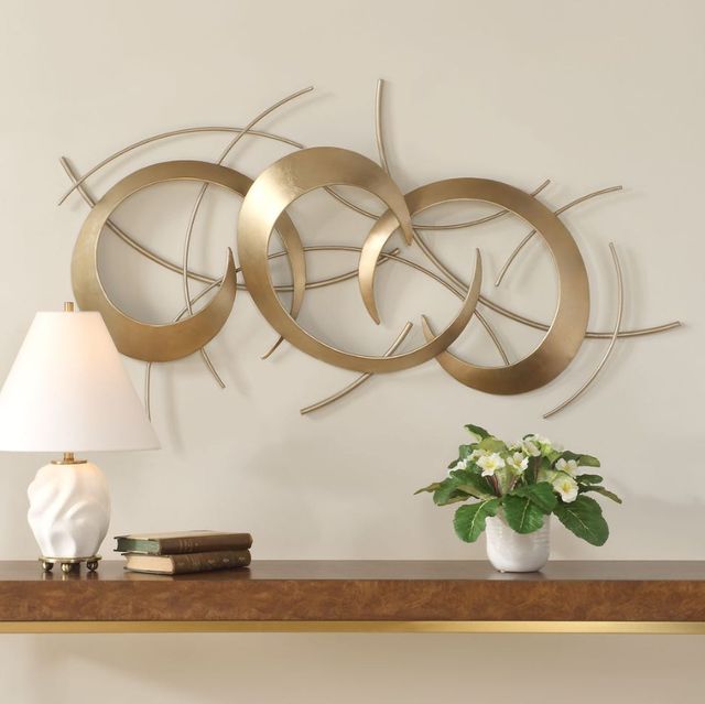 Uttermost® Motivate Anitque Gold/Warm Silver Wall Art-1