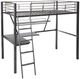 ACME Furniture Senon Black/Silver Twin Loft Bed with Desk-0