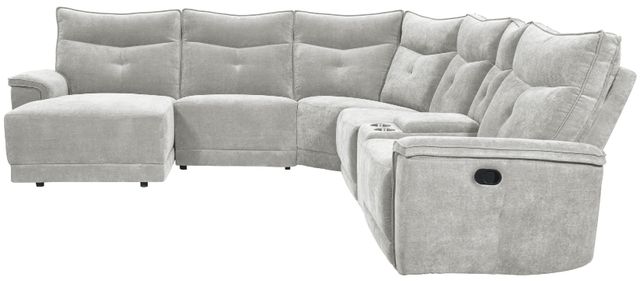 Homelegance® Tesoro 6-Piece Mist Gray Modular Manual Reclining Sectional-3