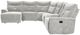 Homelegance® Tesoro 6-Piece Mist Gray Modular Manual Reclining Sectional-3
