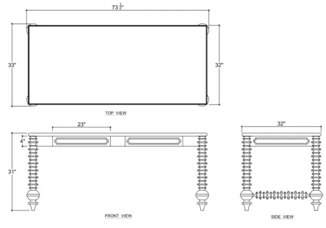 Bramble Customizable Milano Desk-2