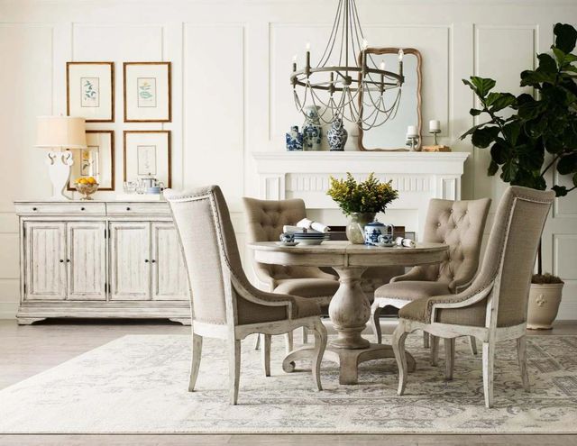 Kincaid® Selwyn Cottage White Lloyd Pedestal Dining Table-2