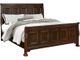 Vaughan-Bassett Woodlands Cherry King/Queen Sleigh Bed Rails-1