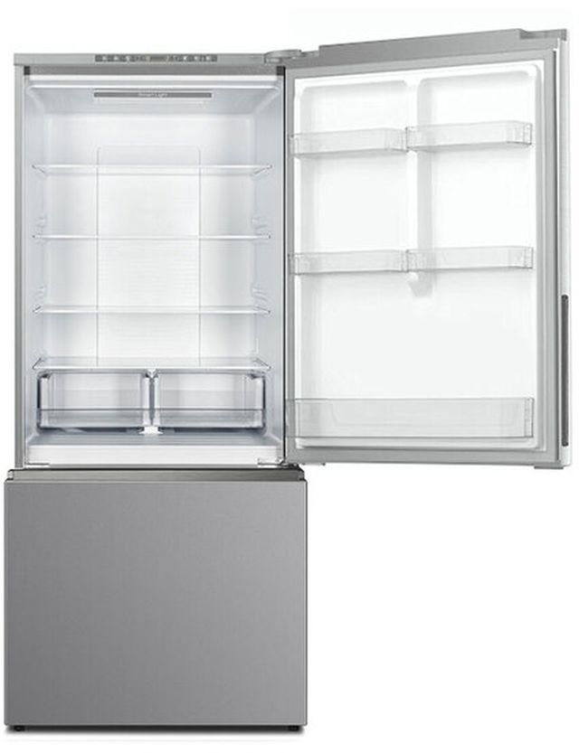 Verona® 30" 17.6 Cu. Ft. Stainless Steel Counter Depth Bottom Freezer Refrigerator-1