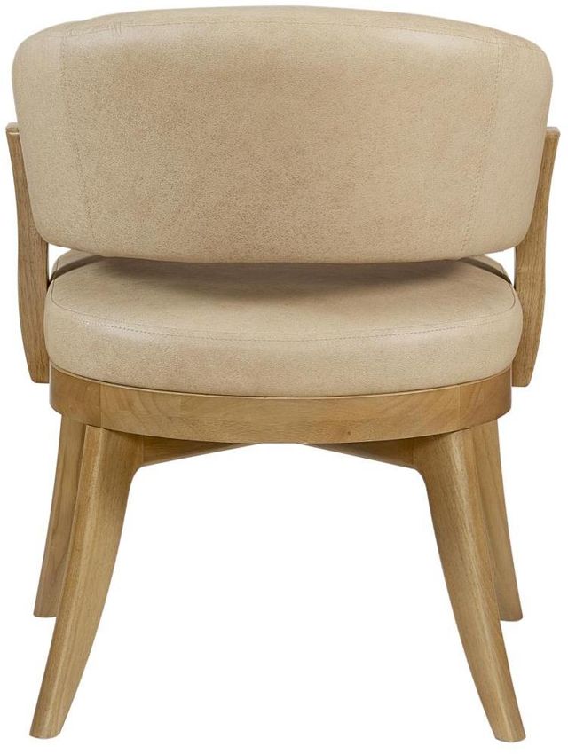 Bernards Tapestry Beige Upholstered Barrel Chair-3