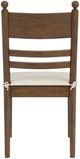 Riverside Furniture Calhoun 2-Piece Whiskey Oak Ladderback Side Chair Set-5