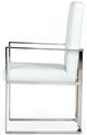 VIG Furniture Modrest Fowler Stainless Steel/White Dining Armchair-2