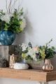 A & B Home Zia Glow Gold Short Bulb Vase-2