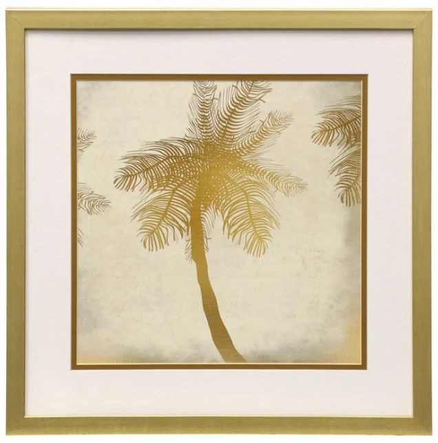 Stylecraft Gold/White Wall Art-0