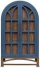 International Furniture Direct Obsidian Blue Cabinet-3