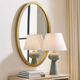 Uttermost® Elstree Antique Brass Oval Mirror-2