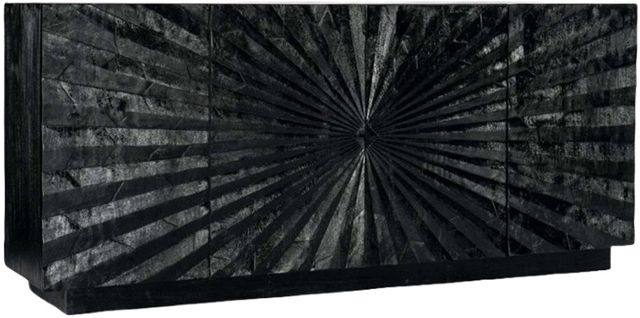 Hooker® Furniture Commerce and Market Black Open Space Entertainment Console-0