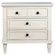 Dovetail Furniture Lugano Whitewash Nightstand-1