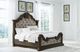 Signature Design by Ashley® Maylee Dark Brown Upholstered King Panel Bed-4