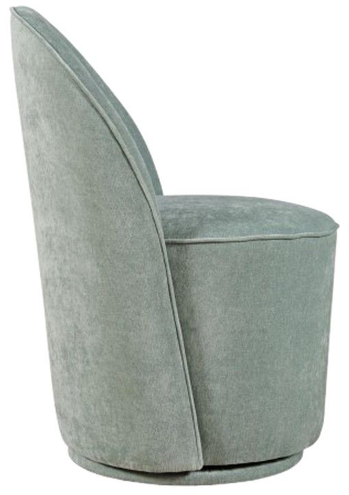 Jofran Inc. Urban Archive Landon Blue Swivel Dining Chair-3