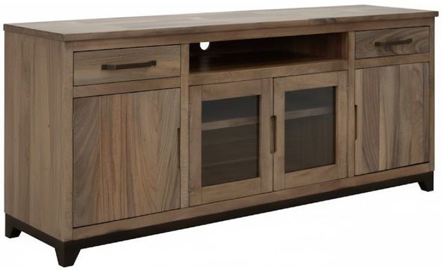 International Furniture Direct Natural Parota Brown 80" TV Stand-0