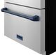 Thor Kitchen® Gordon Ramsay 24" 5.4 Cu. Ft. Stainless Steel Under-Counter Outdoor Freestanding Freezer Drawer with Blue Handle-5