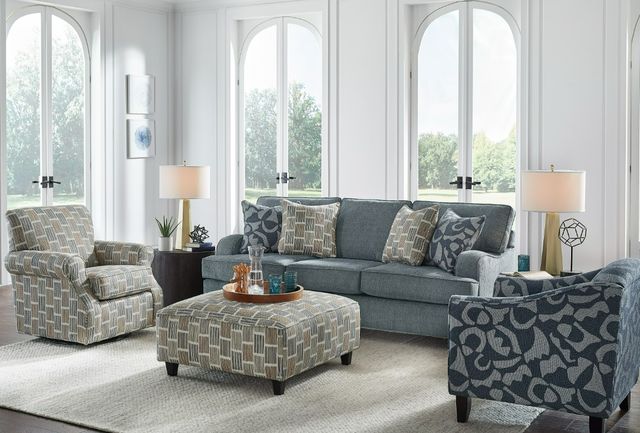 Fusion Furniture Bri Bluestone Topper Storm Brown/Gray Swivel Chair-1