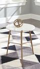 Signature Design by Ashley® Chadton White Accent Table with Gold Base-4