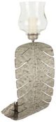 Crestview Collection Palmetto Palm Leaf Silver Large Wall Sconce-0