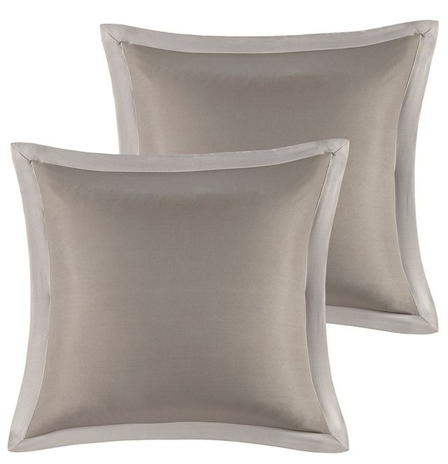 Olliix by Madison Park Emilia 12 Pieces Khaki Queen Jacquard Complete Bed Set-3