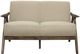 Homelegance® Damala Light Brown/Walnut Loveseat-1
