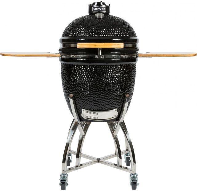 Coyote® Asado 22" Black Freestanding Charcoal Smoker-0