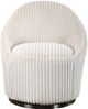 Uttermost® Crue Ivory Swivel Chair-3