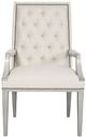 Vanguard® Hanover Dove Gray Button-Back Arm Chair-4