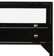 Four Hands Shadow Glass Top End Table with Black Base-3