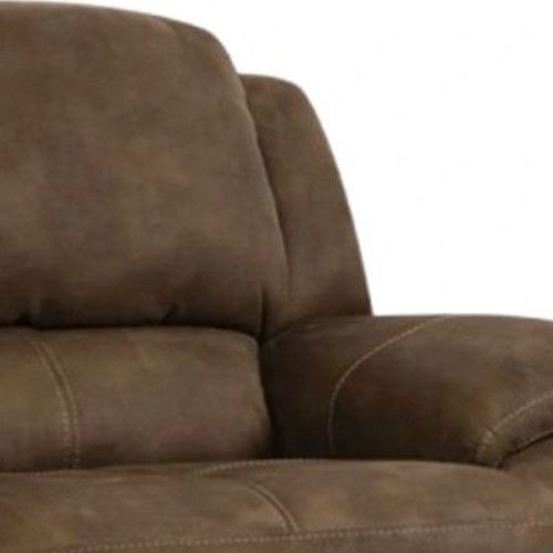 Homestretch Explorer Espresso Chair and a Half Power Recliner-1