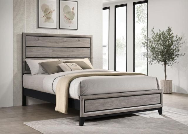 Coaster® Valen Light Taupe Eastern King Panel Bed-1