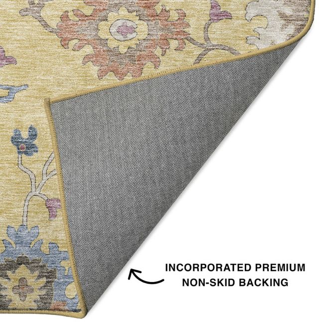 Dalyn™ Rug Company Hatay HY4 Gold 5'x8' Area Rug-2