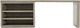 Hooker® Furniture Linville Falls Mink 84" Desk with Open Desk Cabinet-1