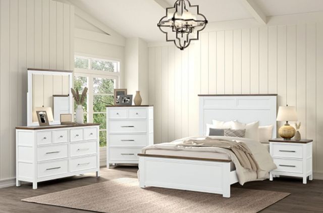 Furniture of America® Pinetop Dark Brown/White Chest-1